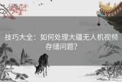 技巧大全：如何处理大疆无人机视频存储问题？