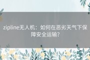 zipline无人机：如何在恶劣天气下保障安全运输？