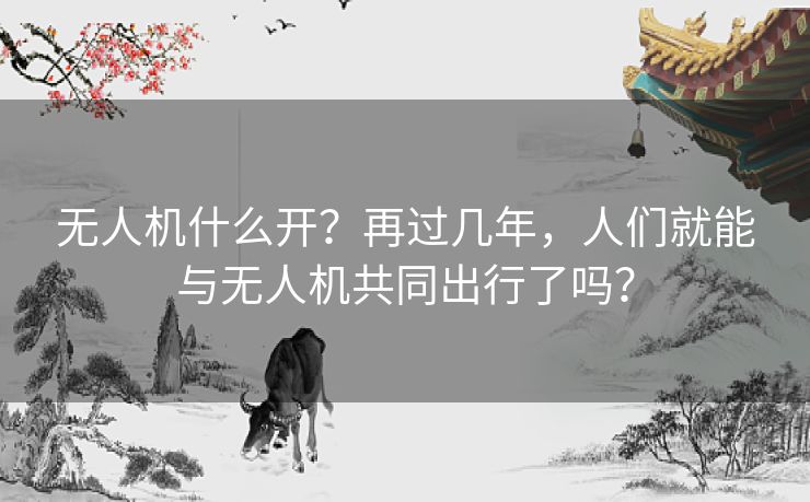 无人机什么开?再过几年,人们就能与无人机共同出行了吗? 无人机什么开?再过几年,人们就能与无人机共同出行了吗?