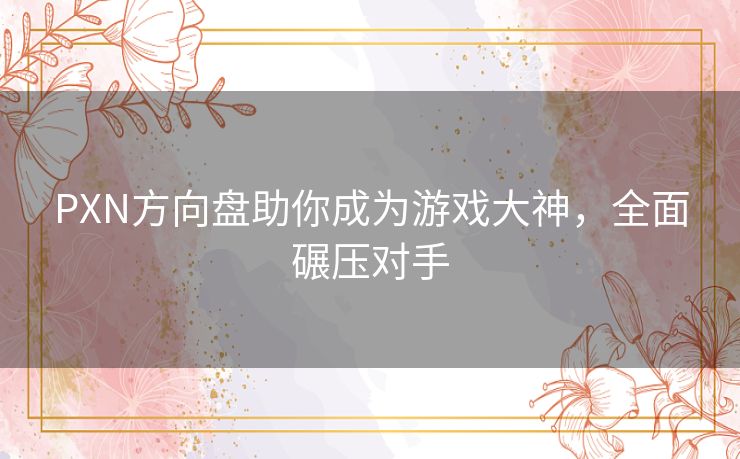 PXN方向盘助你成为游戏大神,全面碾压对手 PXN方向盘助你成为游戏大神,全面碾压对手