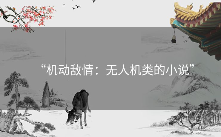 “机动敌情:无人机类的小说” “机动敌情:无人机类的小说”