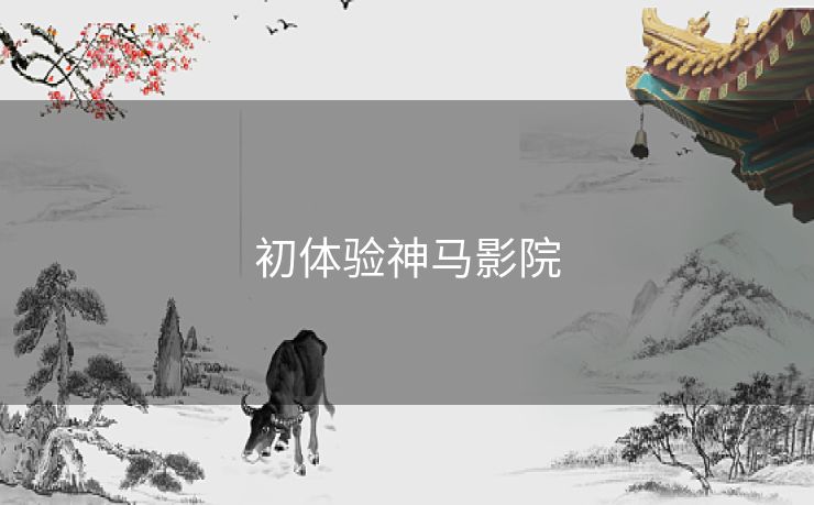 初体验神马影院