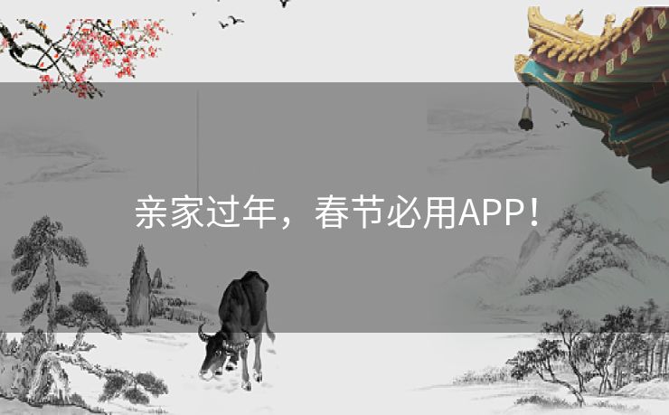 亲家过年,春节必用APP! 亲家过年,春节必用APP!