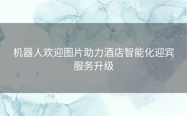 机器人欢迎图片助力酒店智能化迎宾服务升级