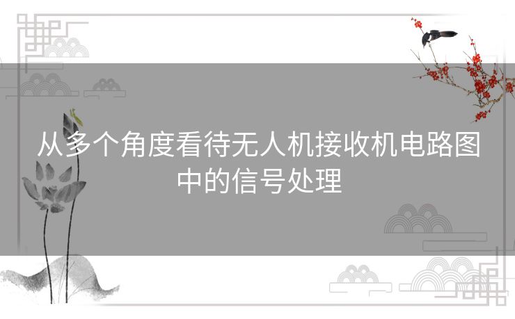 从多个角度看待无人机接收机电路图中的信号处理