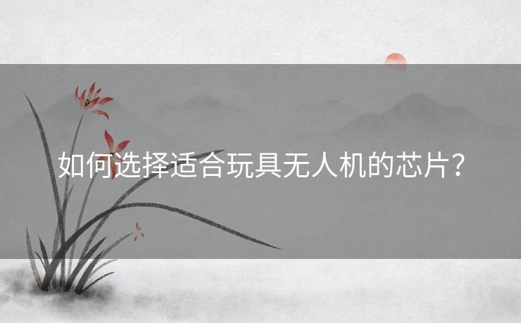 如何选择适合玩具无人机的芯片? 如何选择适合玩具无人机的芯片?