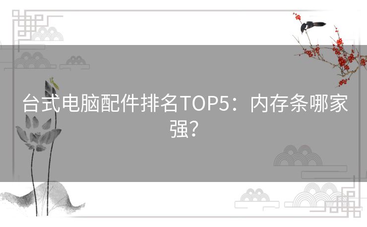 台式电脑配件排名TOP5:内存条哪家强? 台式电脑配件排名TOP5:内存条哪家强?