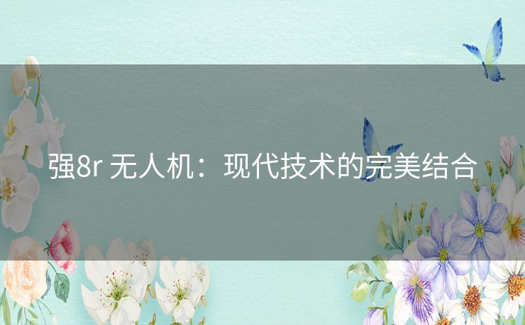 强8r 无人机:现代技术的完美结合 强8r 无人机:现代技术的完美结合